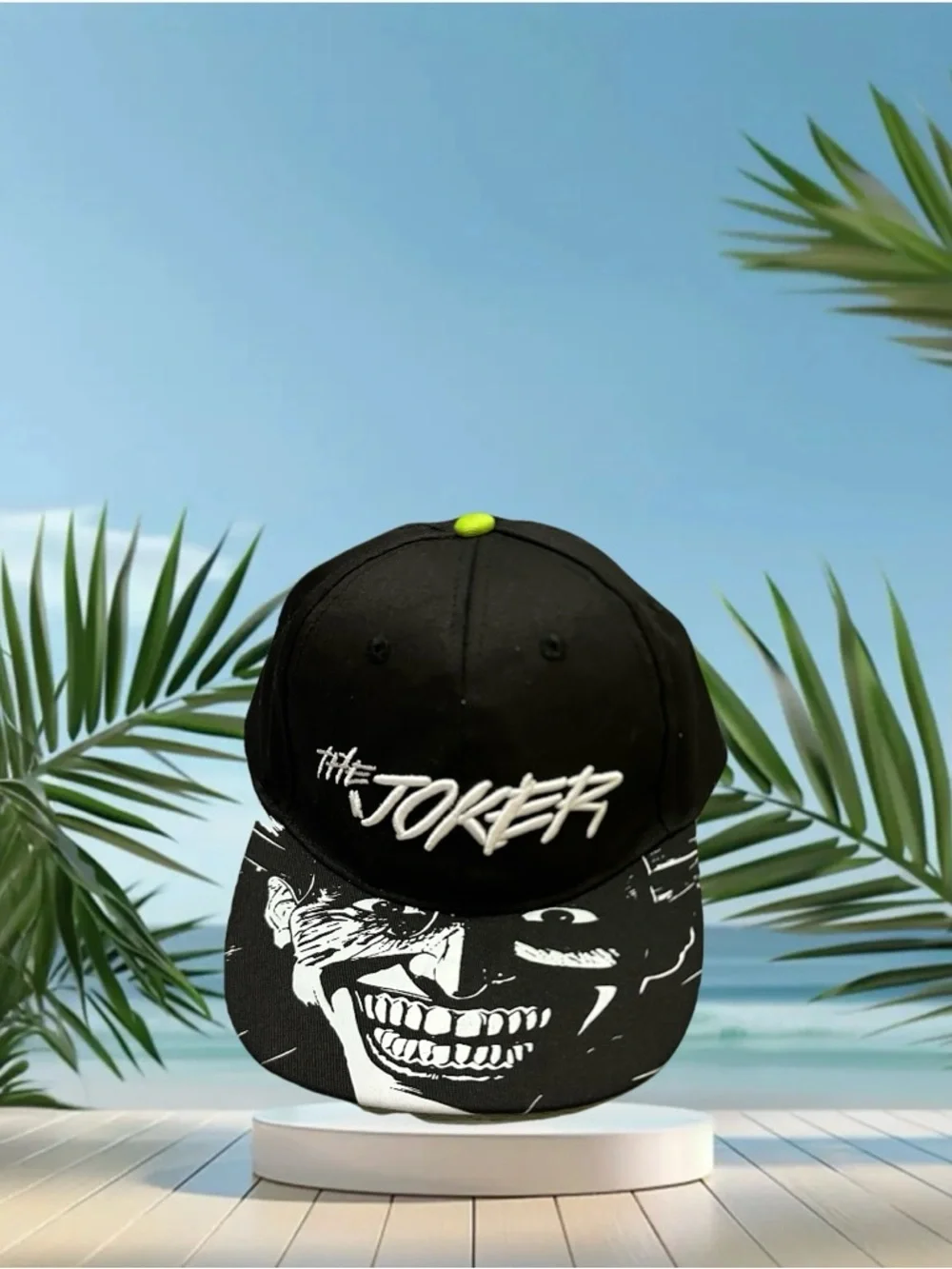 DC Comics Black and White The Joker Kids Snapback Hat